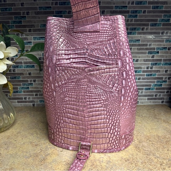 NWT Brahmin Maddie Mulberry Potion backpack purse - Picture 4 of 8